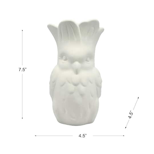 7.5" DIY Ceramic Parrot Vase by Make Market®